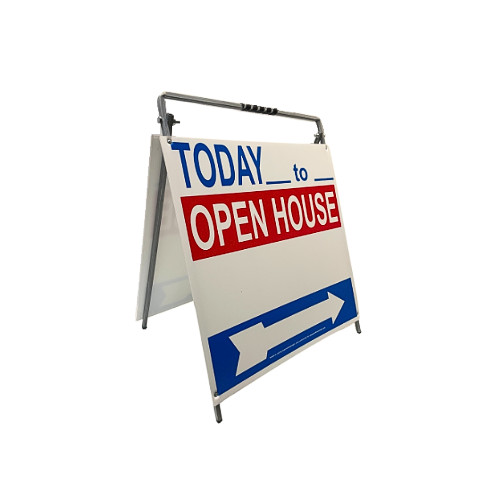 Real Estate Open House Sign Metal A-Frame Kit | 5 Pack | Today | RWB