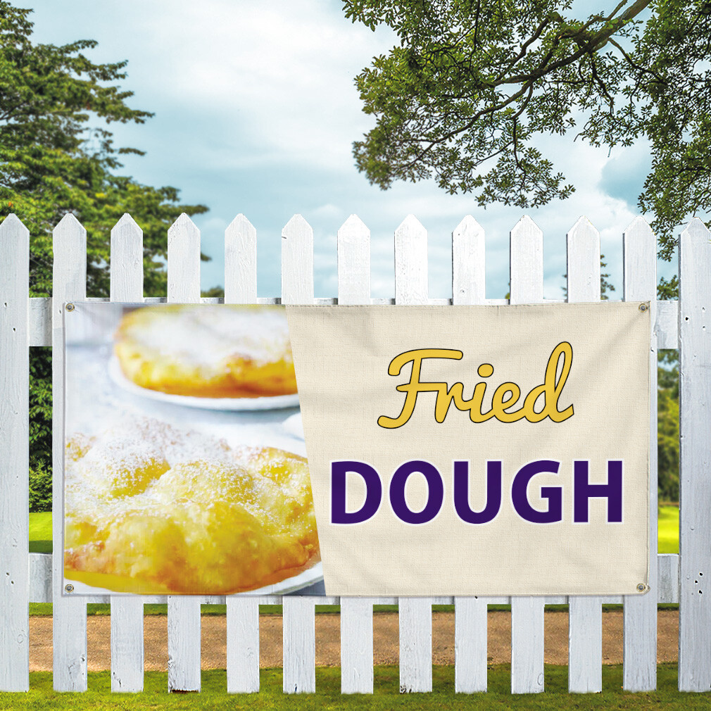 Vinyl Banner Multiple Sizes Fried Dough Outdoor Advertising Printing B Outdoor