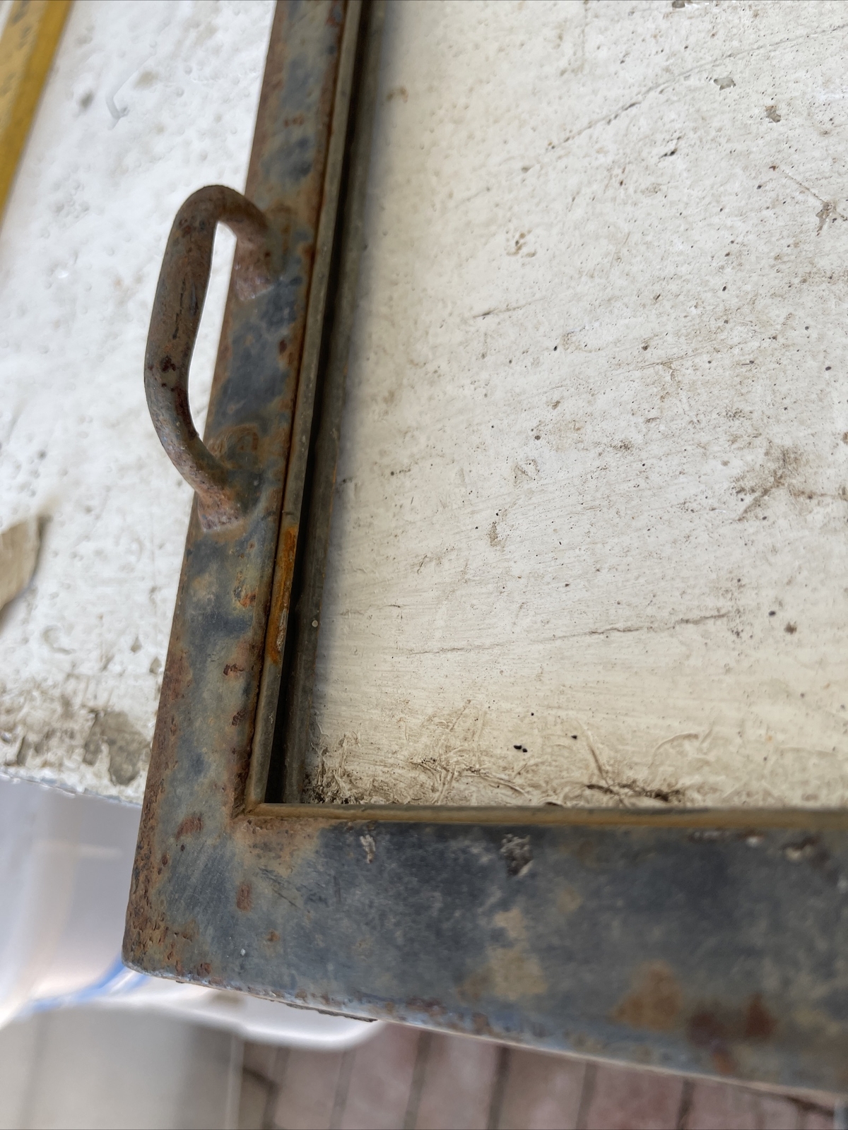 Vintage Windshield Frame with Hinge & Handles 41&Prime; x 9.5&Prime;