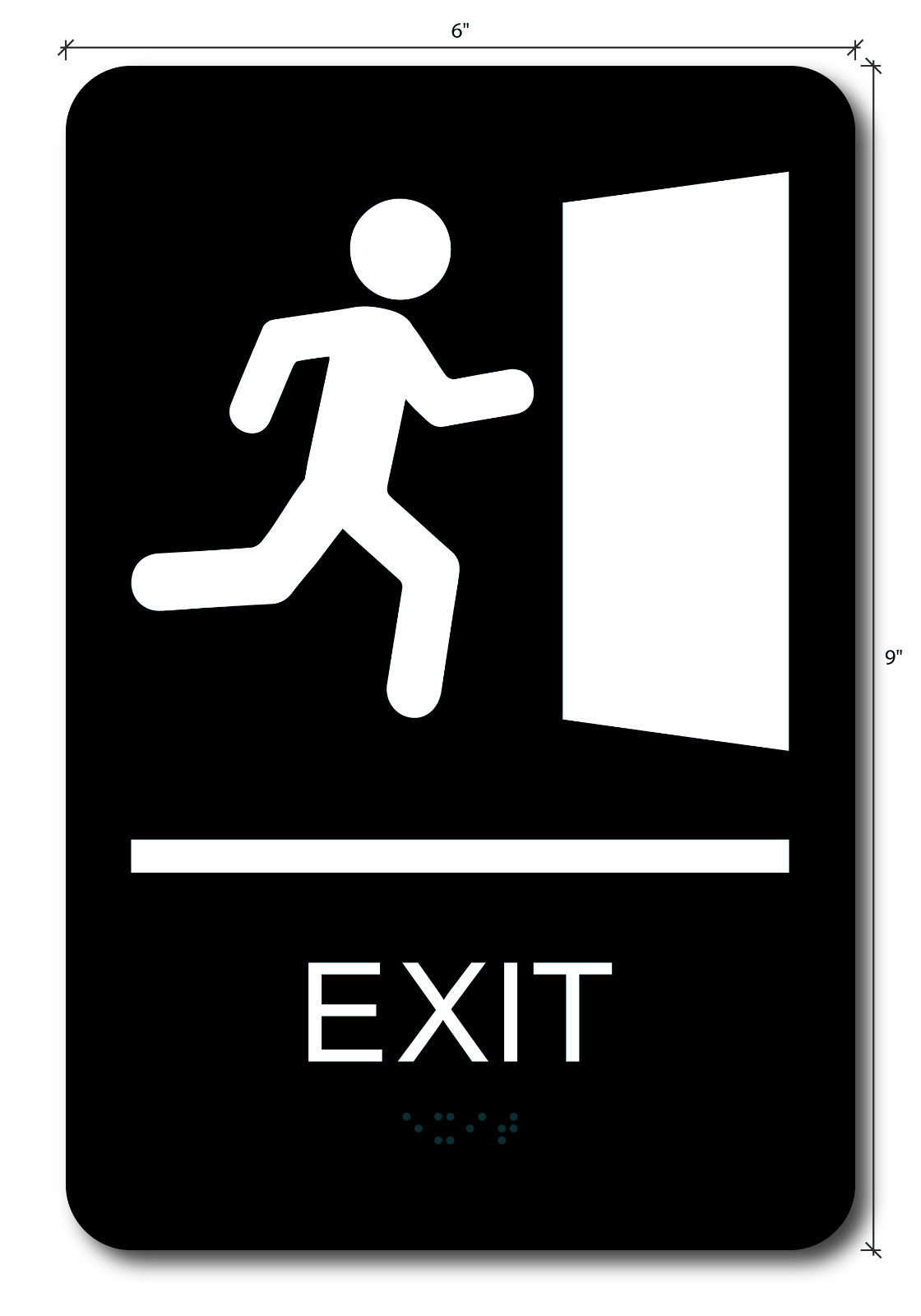 ADA Exit Sign – 6×9