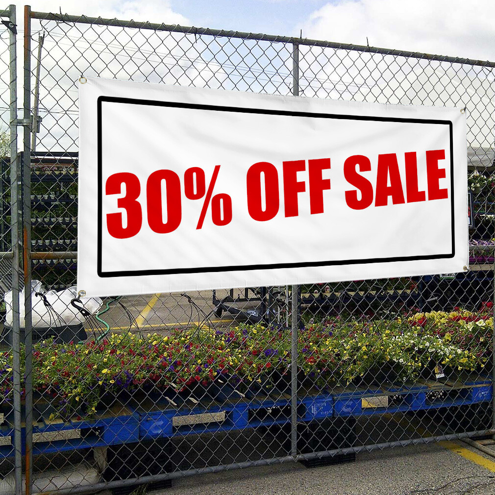 Vinyl Banner Multiple Sizes 30% off Sale Promotion Business Business Outdoor