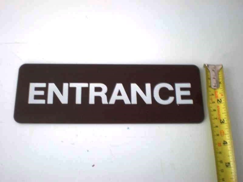 Retro Entrance Door Sign 3×9&Prime; Self Adhesive Gessner S106 Office Store Vintage