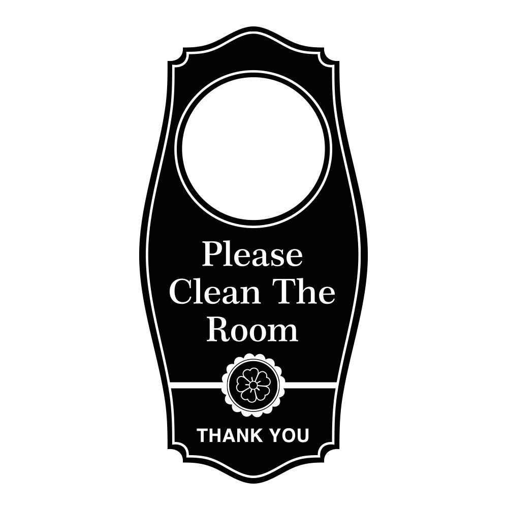 Signs ByLITA Please Clean The Room, Thank You Door Hanger