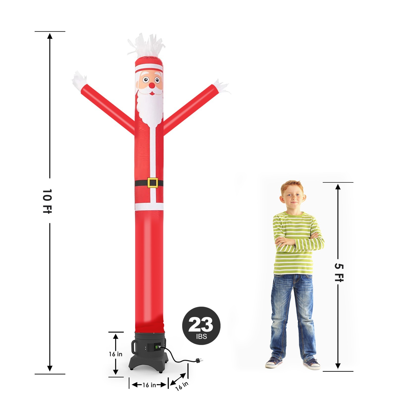 Mounto 10ft Inflatable Christmas Dancer With Blower – Holiday Motion Display