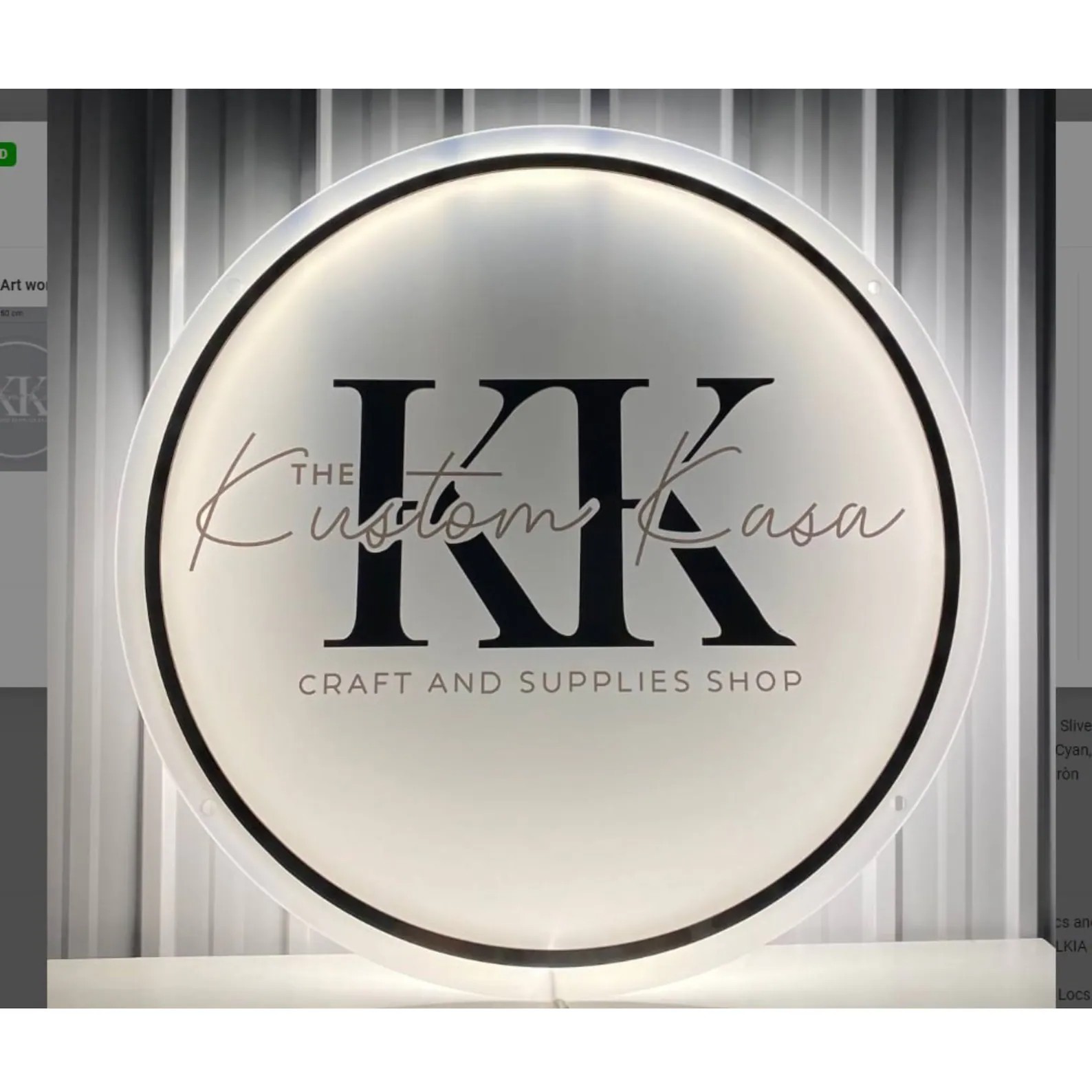 Custom Acrylic sign, 3D Business Logo Sign , Custom Company Logo, Beauty Salon