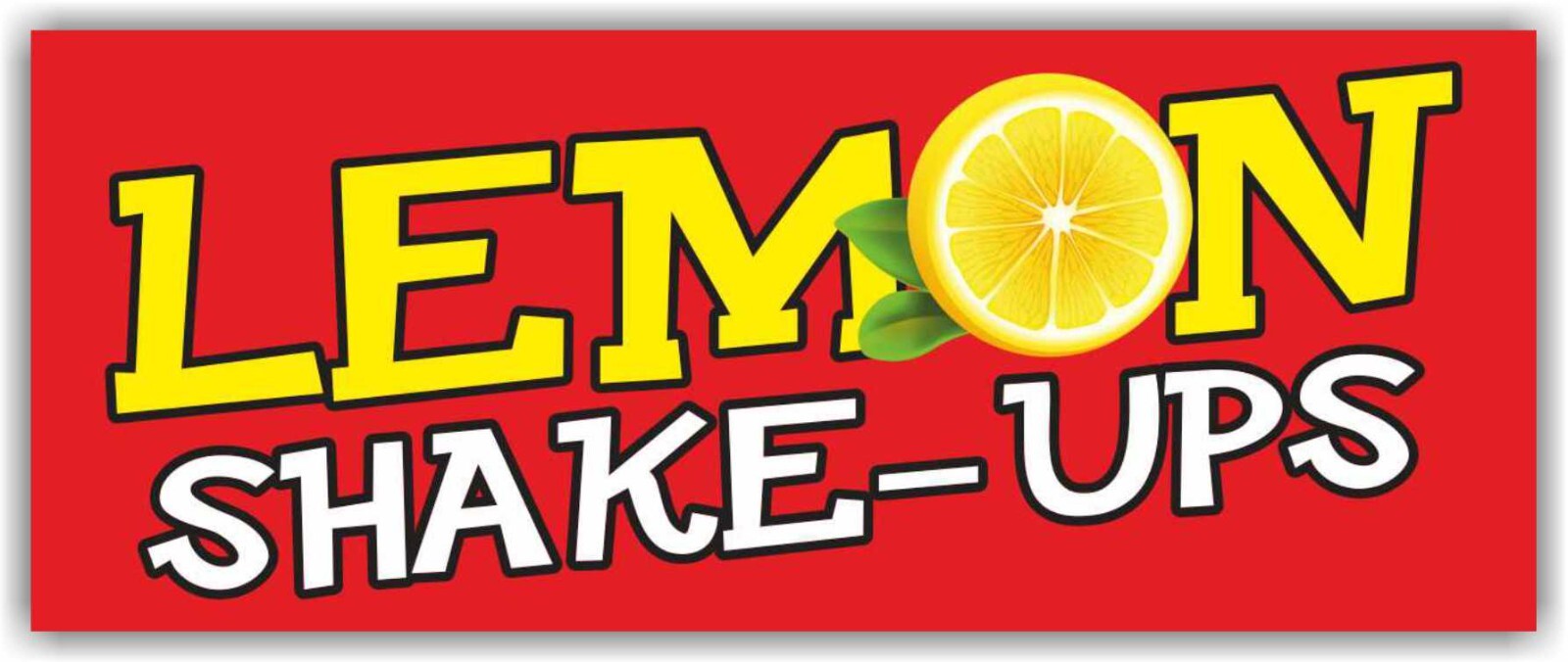LEMON SHAKE-UPS Advertising Banner Vinyl Mesh Sign FRESH SQUEEZED Juice Drink