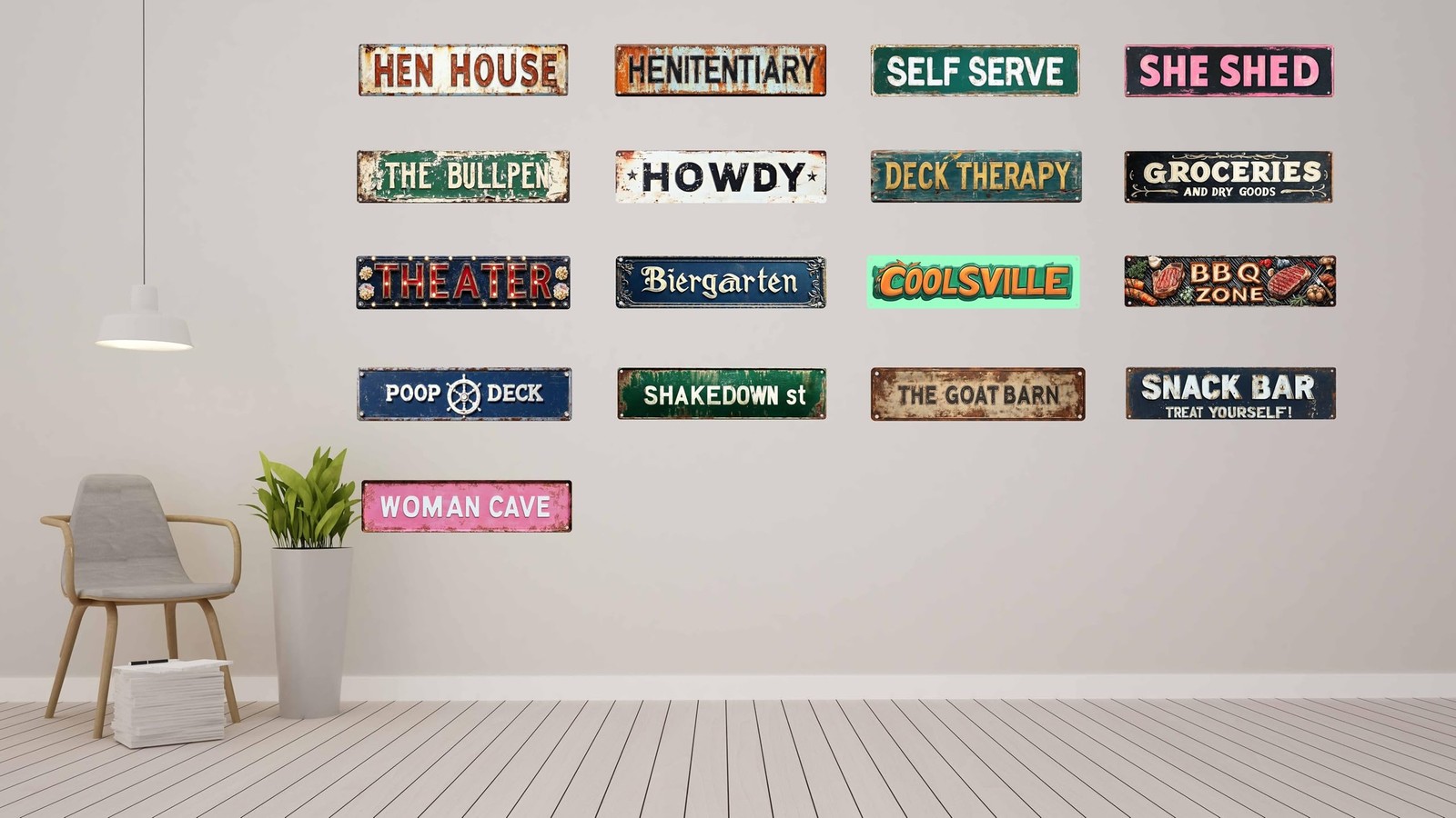 Vintage Tin Groceries Sign Retro Metal Sign Suitable For Street Shop Farm Gar…