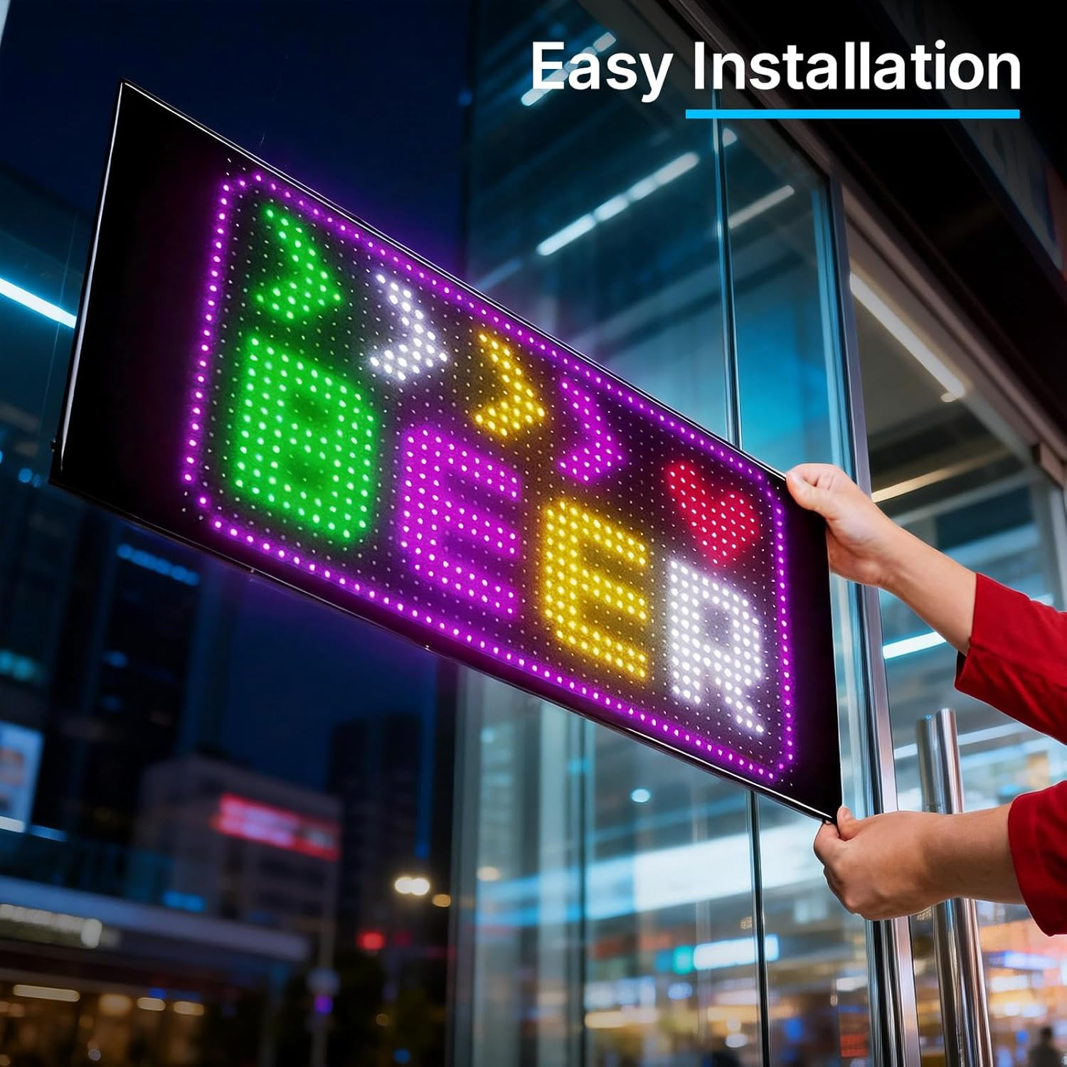 Programmable Scrolling LED Sign: 57&Prime; X 11&Prime; Bendable LED Signs for Business – Dig