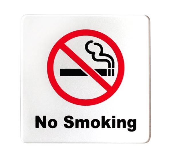 No Smoking Sign 4×4 »(Acrylic-Classic) 3M Self Adhesive for Car, Indoor, Outdoor