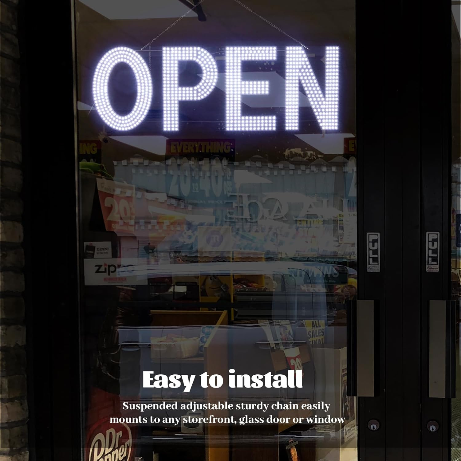 LED Open Signs for Business, 40&Prime;X14&Prime; Dimmable Large LED Open Light up Sign with