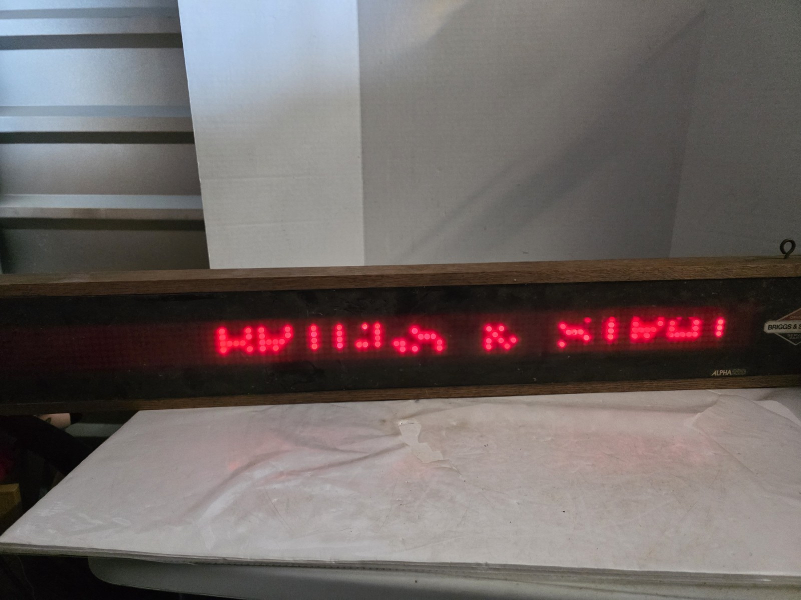 1984 Adaptive Micro Systems Alpha 220 Message Display Sign Digital Scrolling 46&Prime;