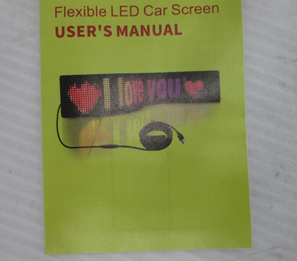Huge Bright LED Sign, 23 »x5 » Pre-made Animations & Text Programmable Led