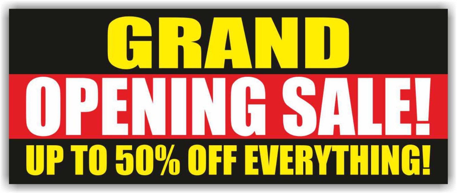 GRAND OPENING SALE Advertising Banner Vinyl Mesh Sign Huge saving discount 50%