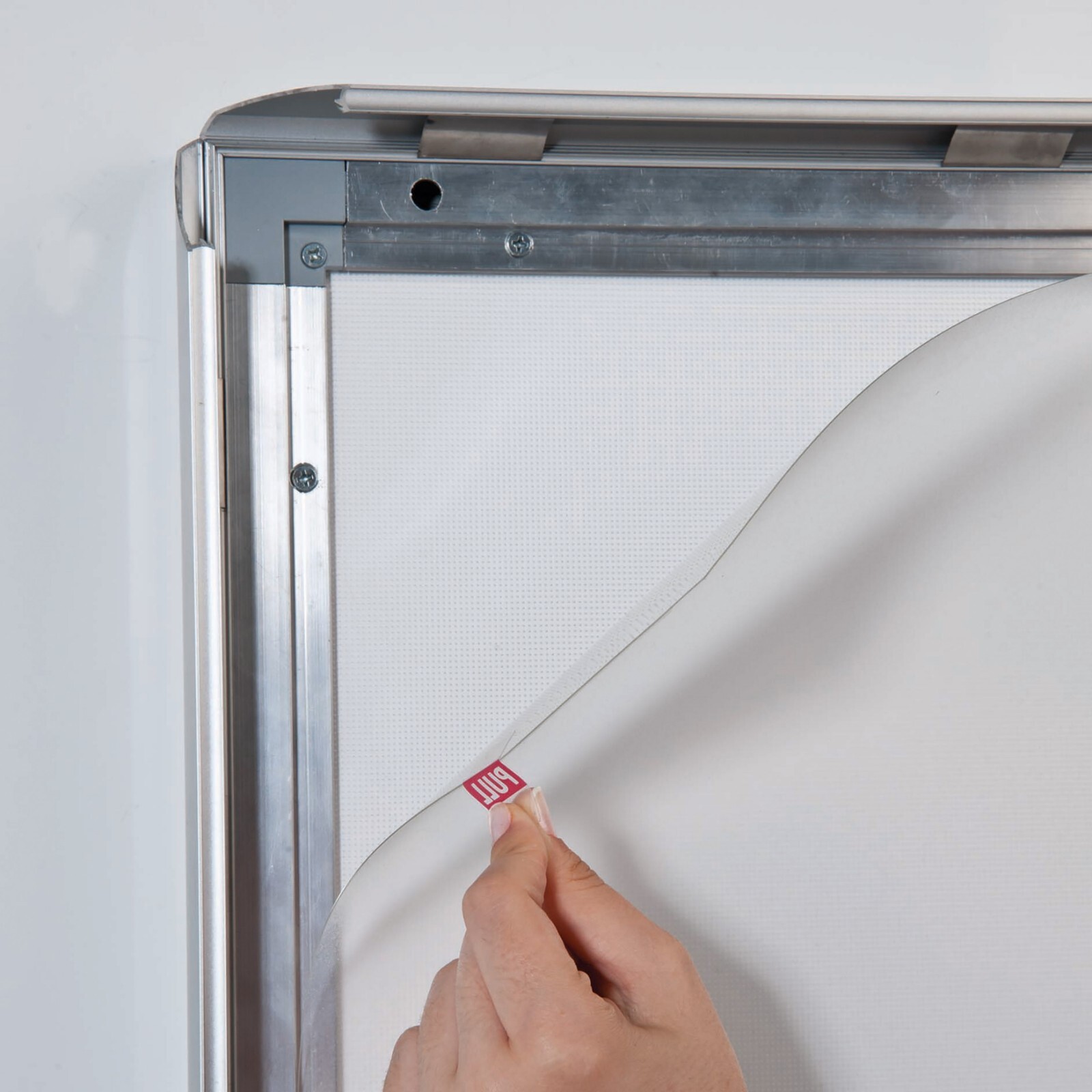 Smart LED Backlit Poster Frame 36×48&Prime; � Front Loading Silver Aluminum Anti-Glare