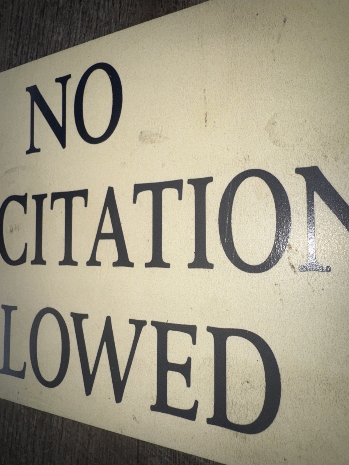 No Solicitation Allowed Foam board Sign 11×7”