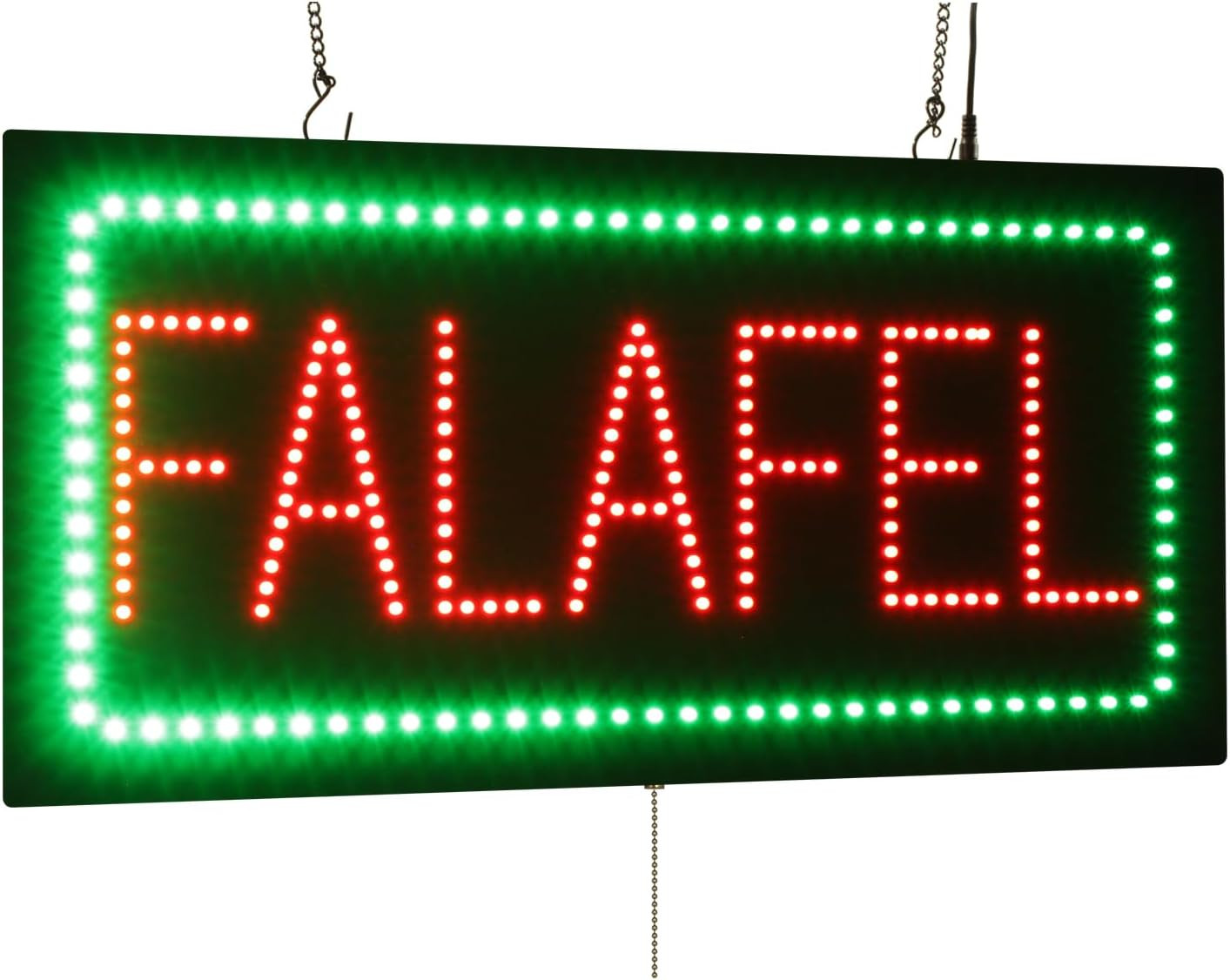 Bright LED Falafel Sign – 24&Prime;x12&Prime; Neon Display for Grand Openings & Events