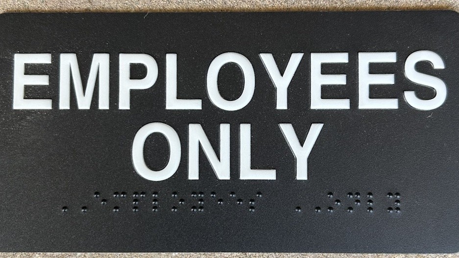 Employees Only Sign