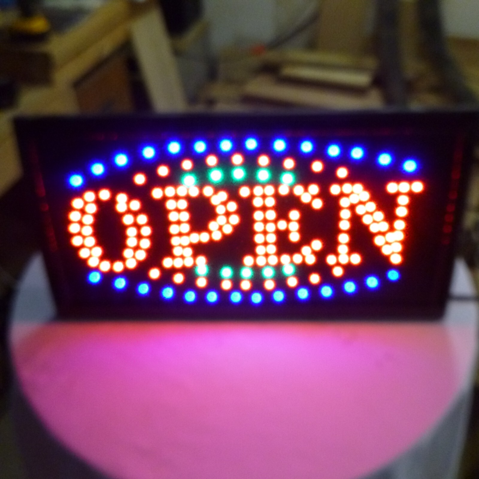 Flashing Open Sign, 19&Prime; x 10&Prime;