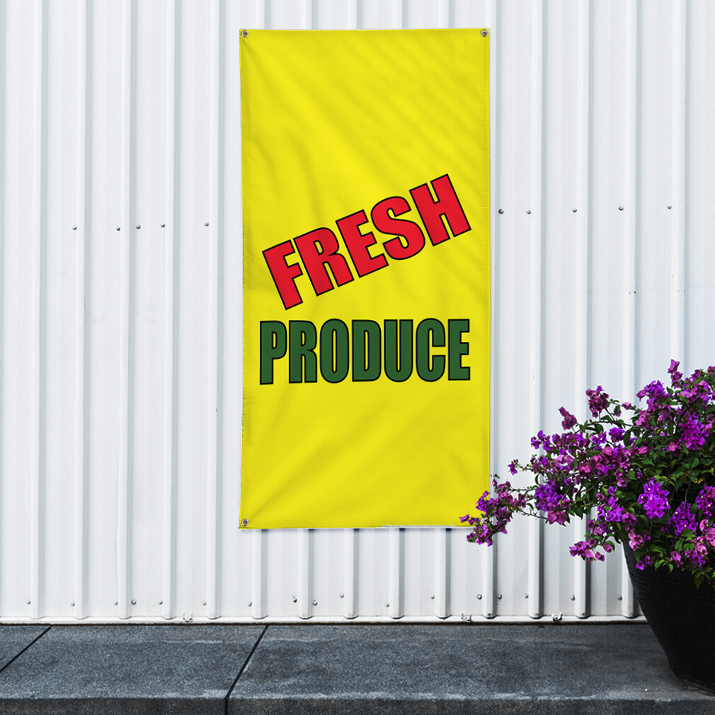 Vertical Vinyl Banner Multiple Sizes Business Weatherproof Industrial Yard Signs