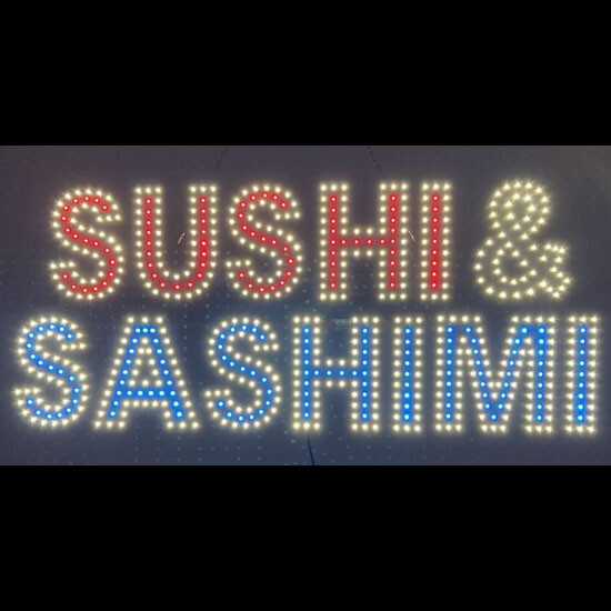 LED PIZZA SIGN (9″X32″ INCH) – RED / WHITE / GREEN