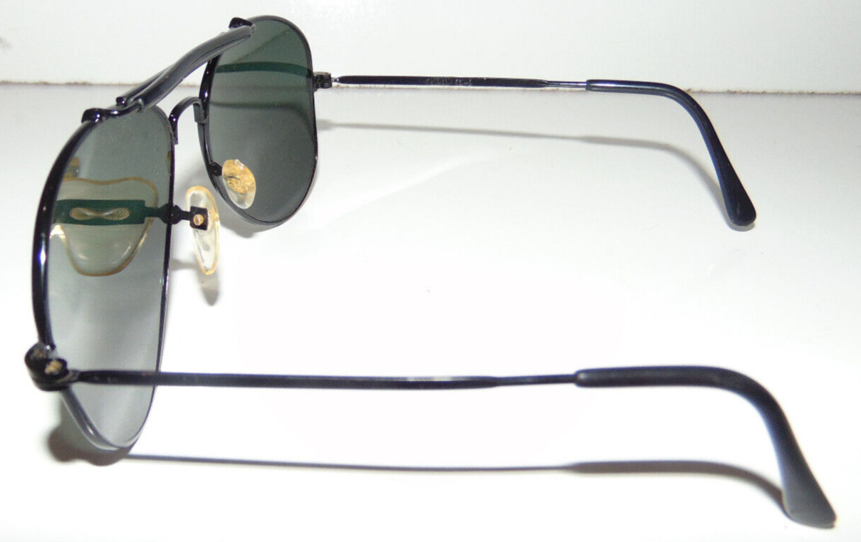 Vintage BLACK Aviator 1980&rsquo;s Sunglasses Made In Taiwan 80s Glasses NEW