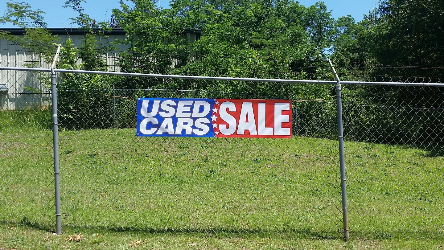 6&rsquo;x1.5&prime; USED CARS SALE Banner Dealership Broker Open Sign Display Pre-Owned Car