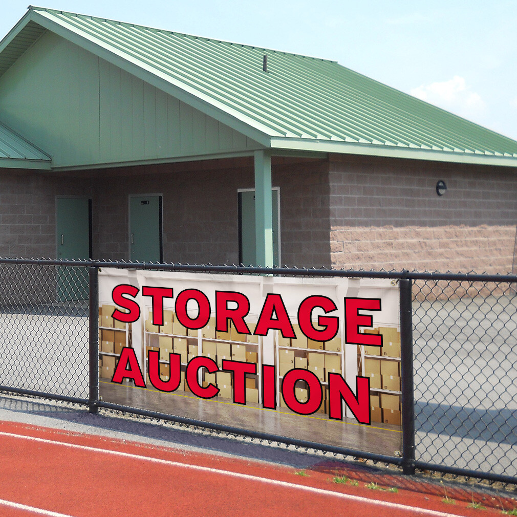 Vinyl Banner Multiple Sizes Storage Auction Outdoor Advertising Printing Outdoor
