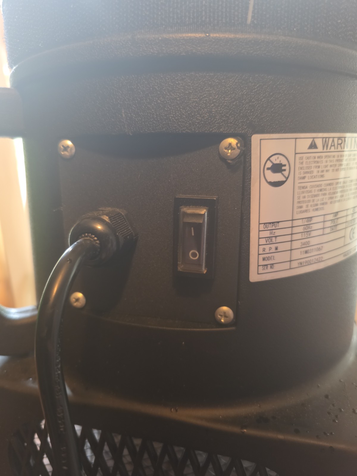 Electric Blower Fan 1/4HP w/ Now Hiring Inflatable Air Dancer Tube Man