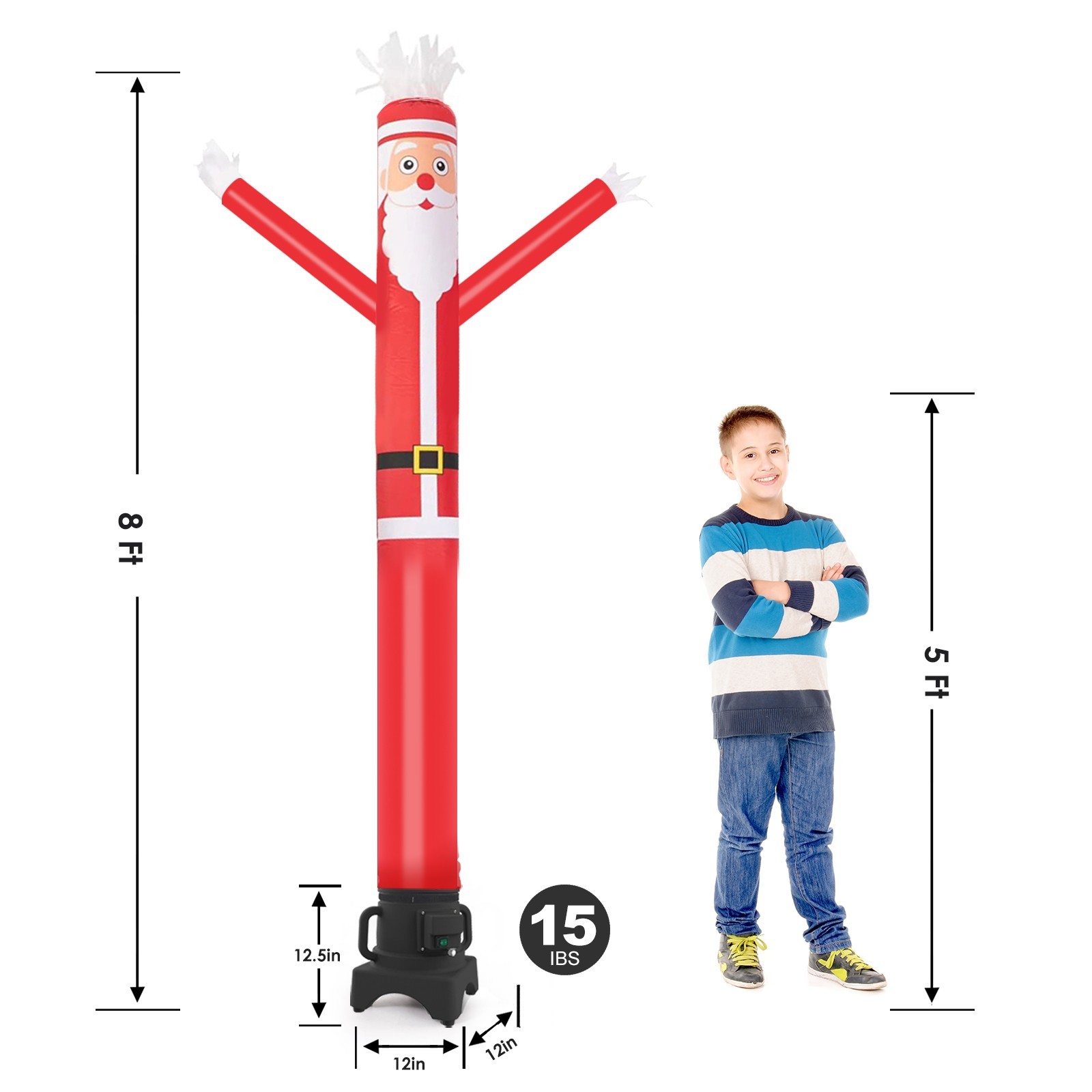 Mounto 8ft Inflatable Christmas Dancer With Blower – Holiday Motion Display