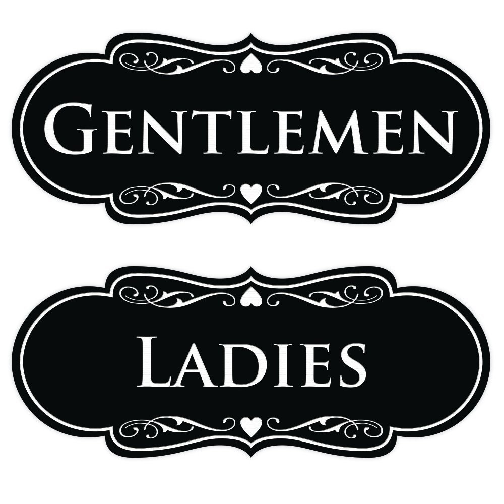 Designer LADIES GENTLEMEN 2-Pack – Black Medium 1 Pack