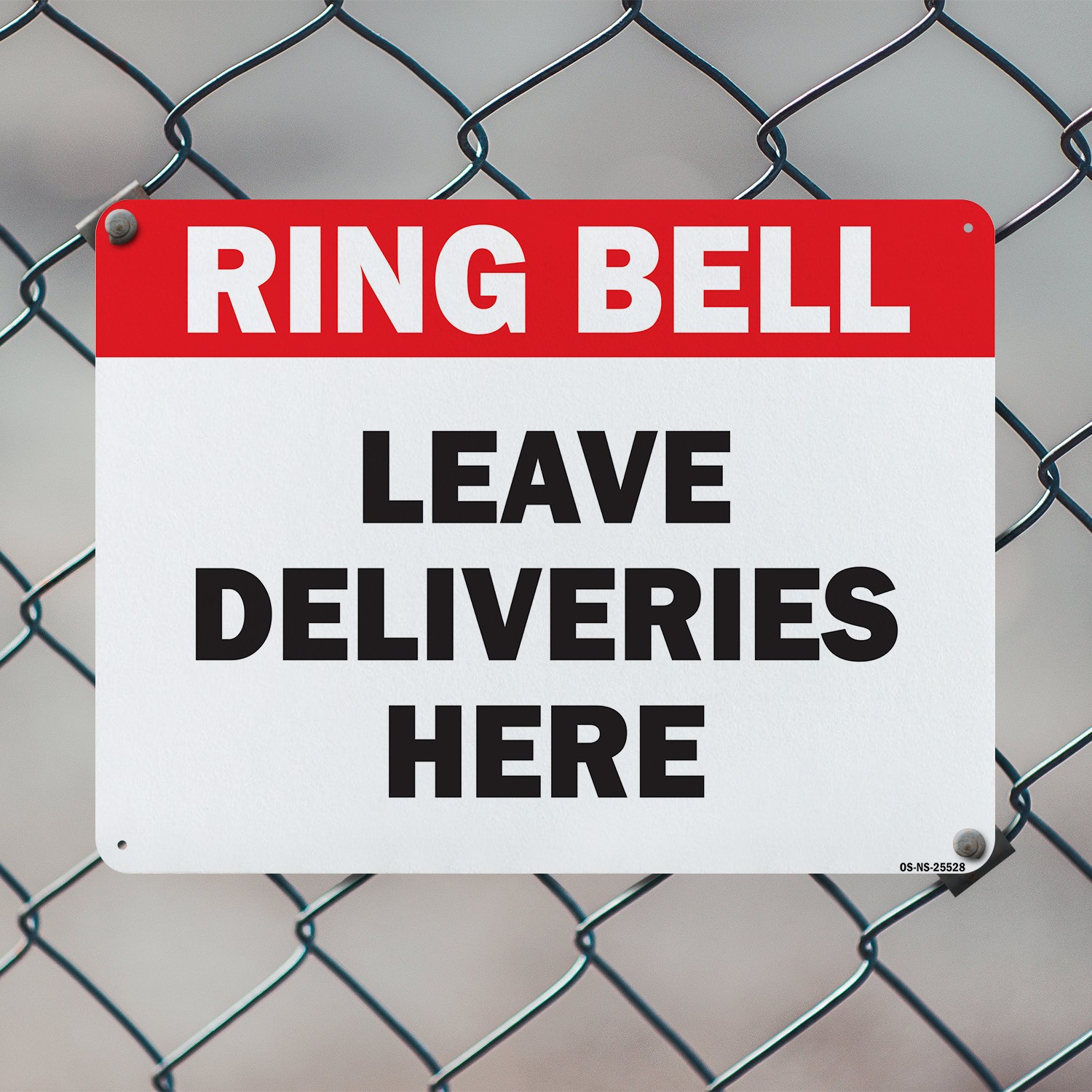 Ring Bell Leave Deliveries Here Public Safety Sign Metal, Decal – 5 or 10 Pack