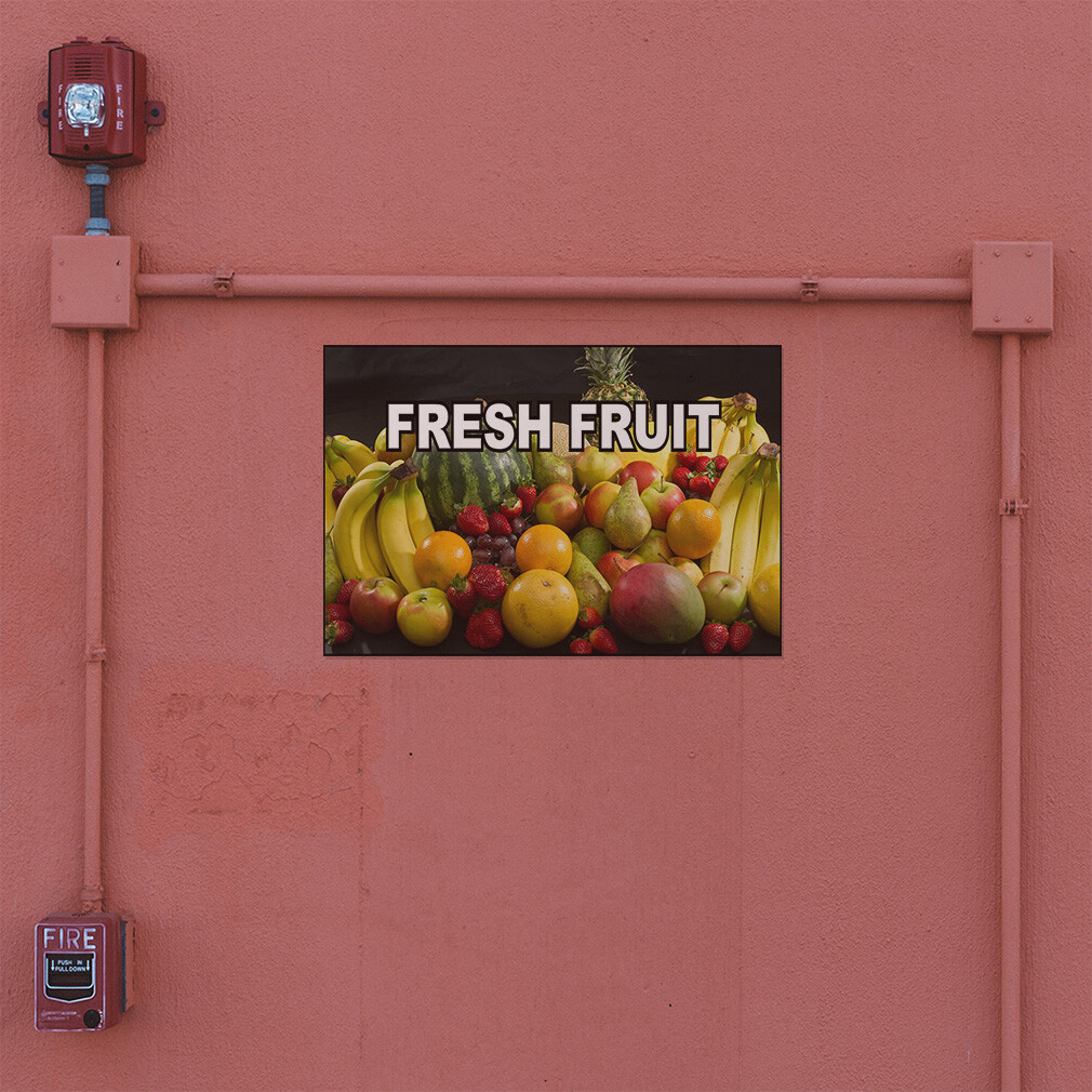 Decal Stickers Fresh Fruit Food and Drink Vinyl Store Sign Label Business