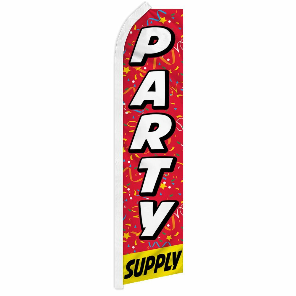 « PARTY SUPPLY » advertising super flag swooper banner business supplies decor