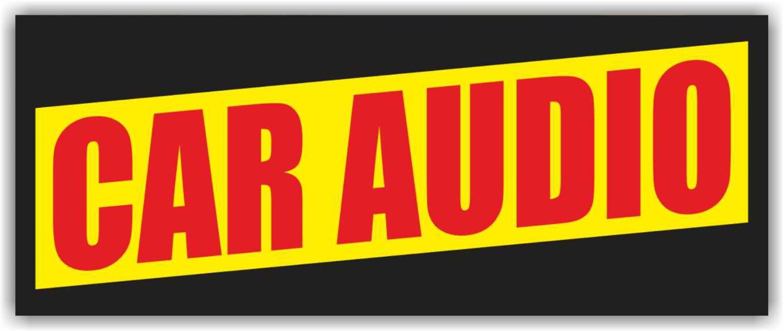 CAR AUDIO Advertising Banner Vinyl Mesh Sign Stereo Speakers Service Auto Sound