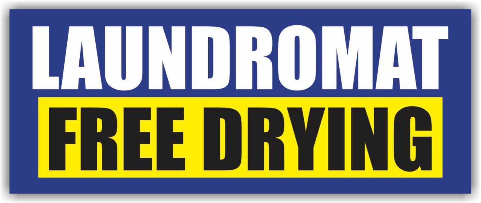 LAUNDROMAT FREE DRYING Advertising Banner Vinyl Mesh Sign CLEANING SERVICE Coin