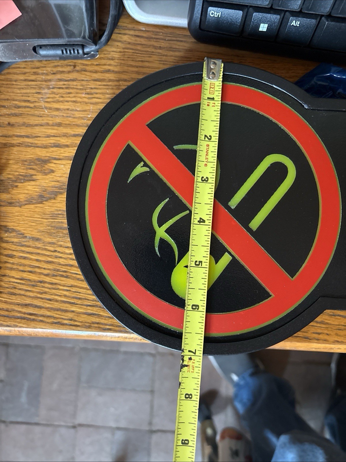 No Smoking Lighted Sign Neon Yellow And Red Business Sign