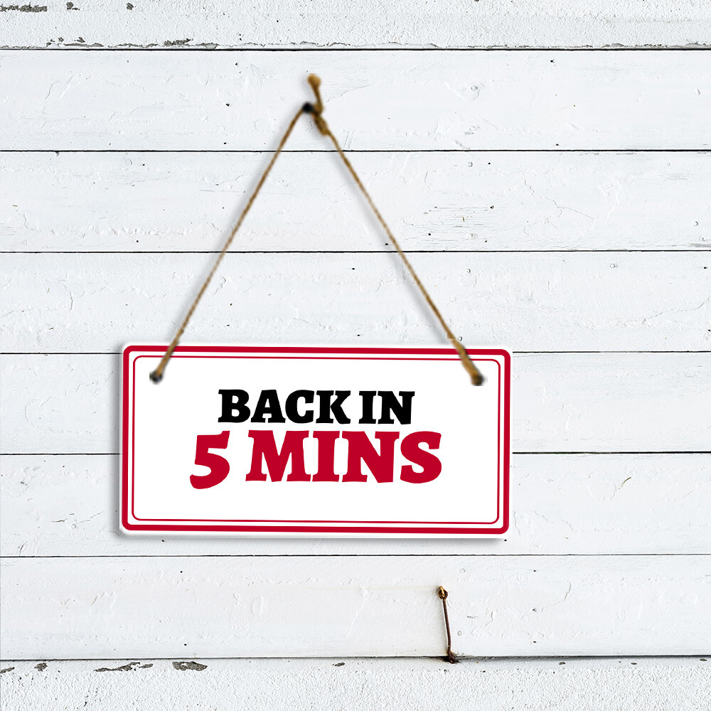 Cafe & Shop Decor 5×10 Hanging Plus Wall or Door Sign