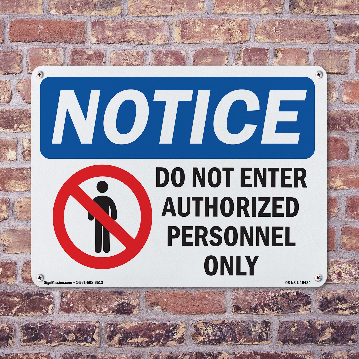 Do Not Enter Authorized Personnel Only OSHA Notice Sign Or Decal – 5 or 10 Pack
