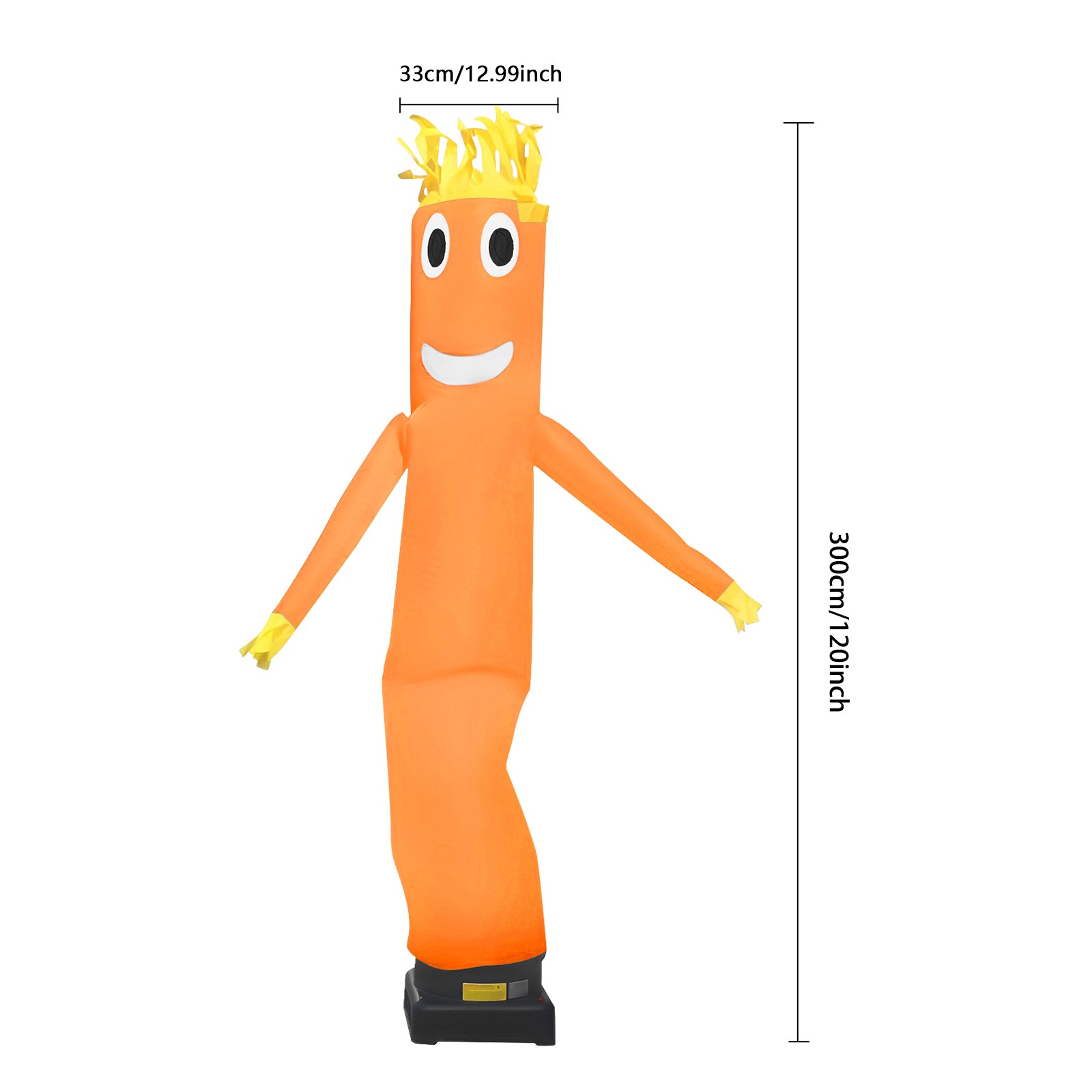 10ft Inflatable Dancing Figure For Various Promotional Activities Orange