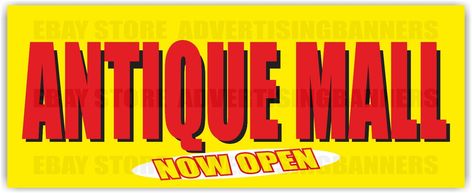 ANTIQUE MALL NOW OPEN Advertising Banner Vinyl Mesh Sign Accessories Shop Sale