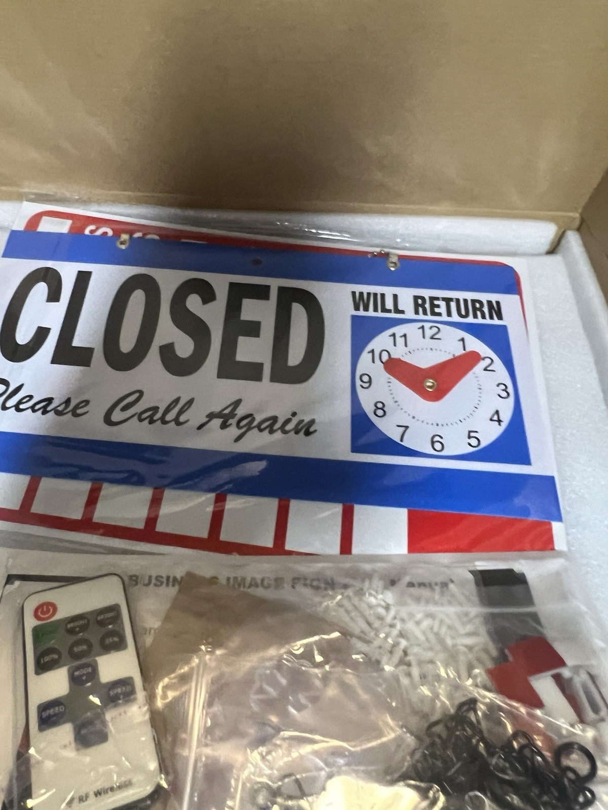 40&Prime;X 14&Prime; Large LED Open Sign with Remote Control High Bright Visibility Business