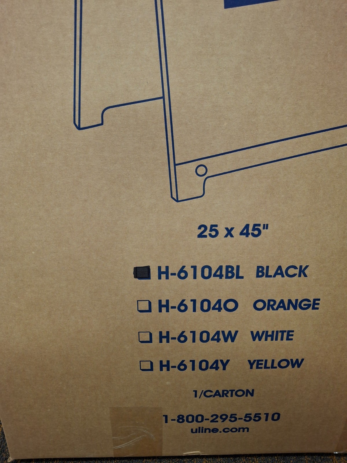 Plastic A-Frame Sign – Standard, 24 x 36&Prime;, Black (ULINE/SIGNACADE BRAND)