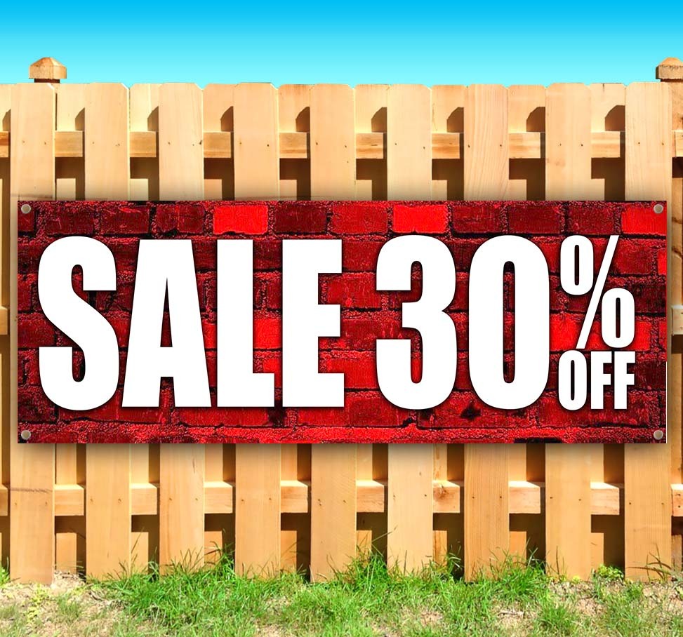 30% OFF SALE Advertising Vinyl Banner Flag Sign Many Sizes USA