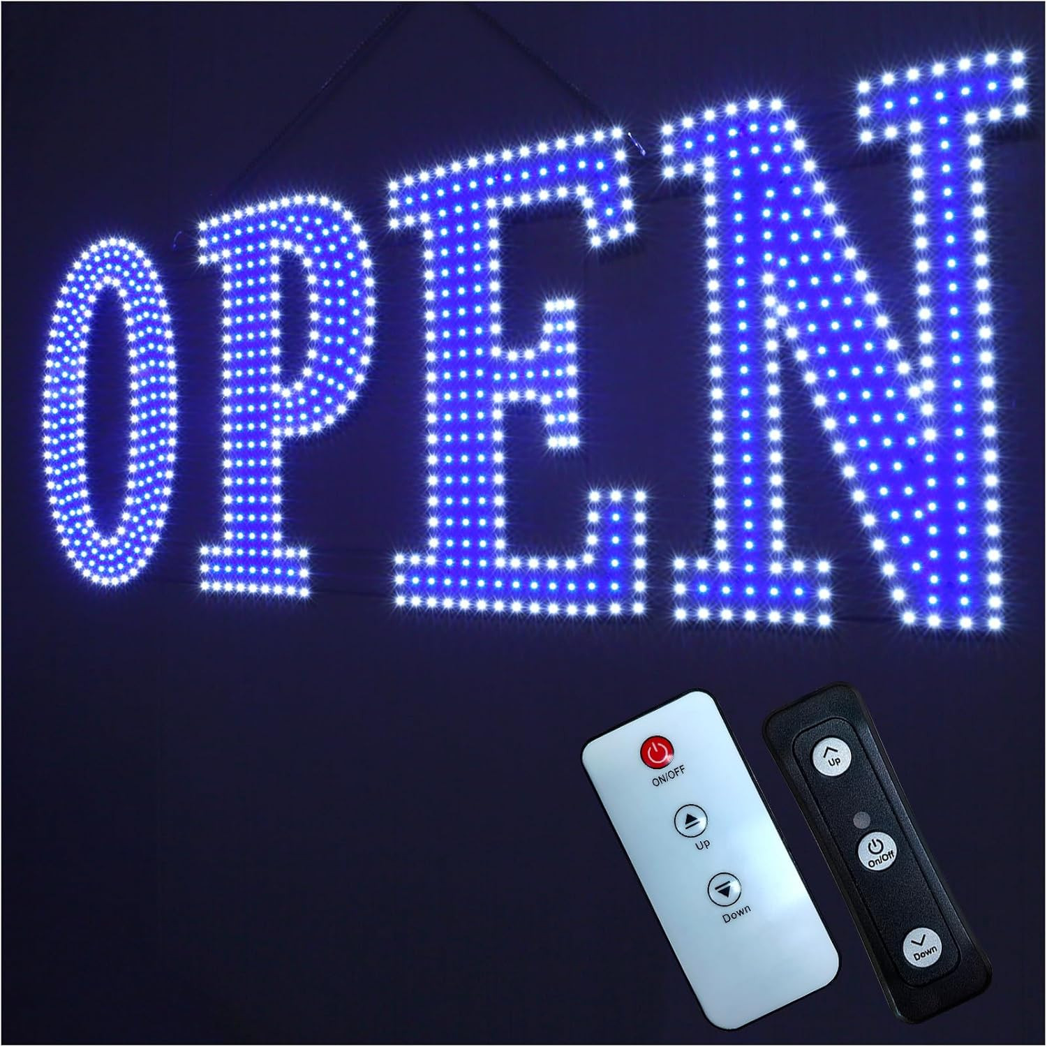 40&Prime;X14&Prime; Extra Large LED Open Signs for Business with Remote Controlled, 10 Level