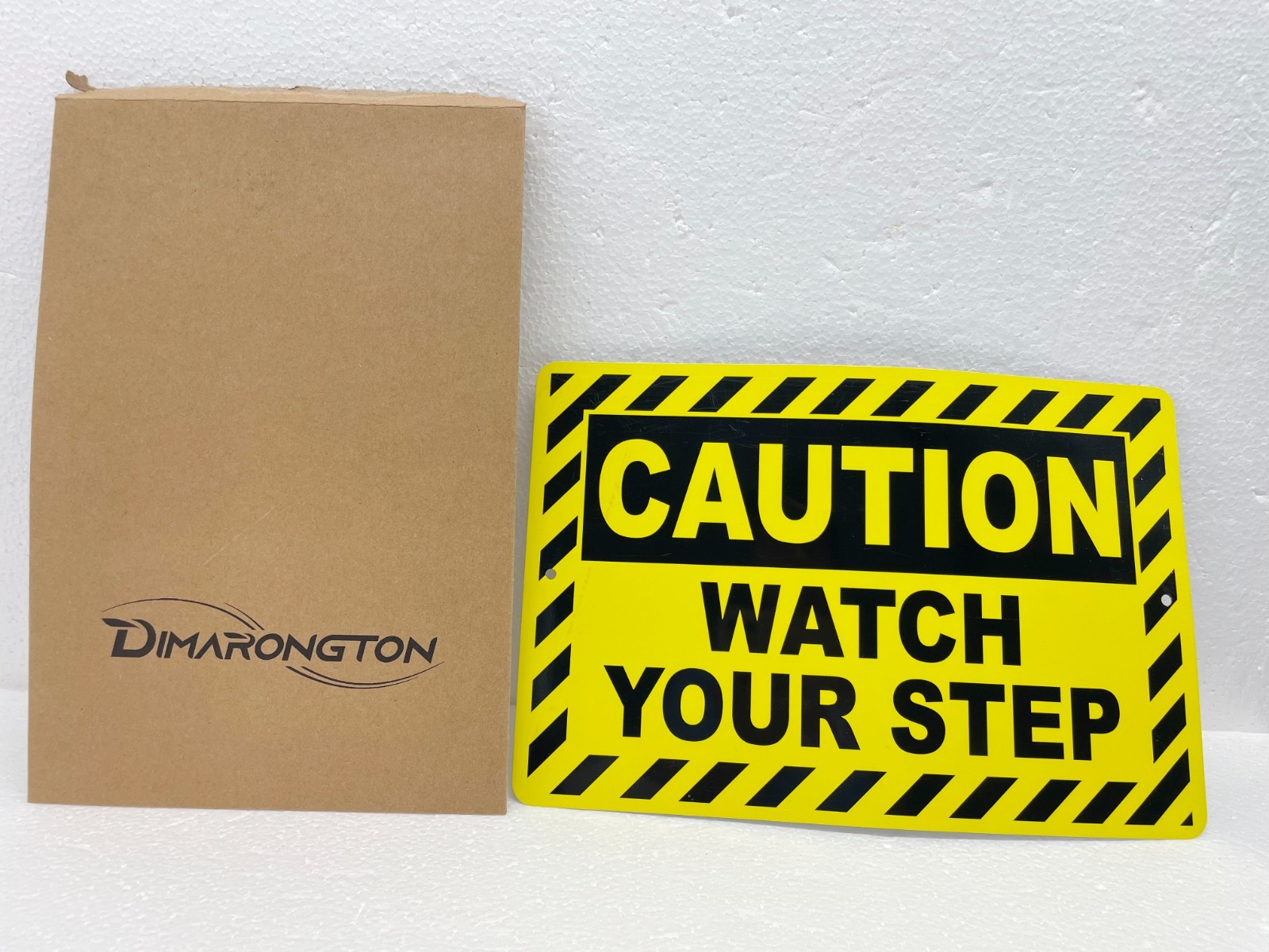 Watch Your Step Sign, 8×12 Aluminum Caution Signs, UV Protected, Weatherproof