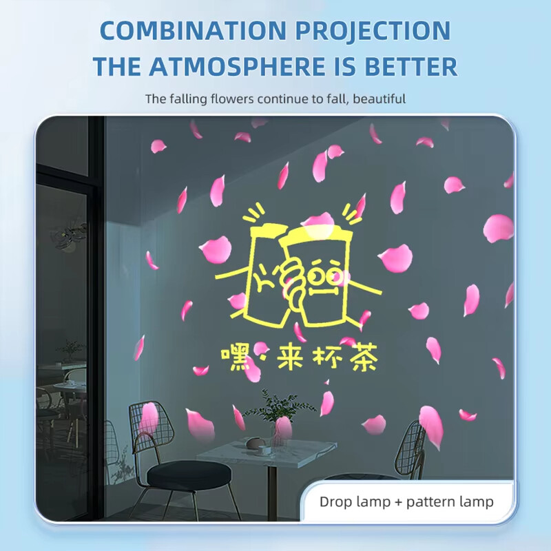 40W-600W Flower Dynamic Effect Pattern Projection Logo Gobo Projector Shop Decor