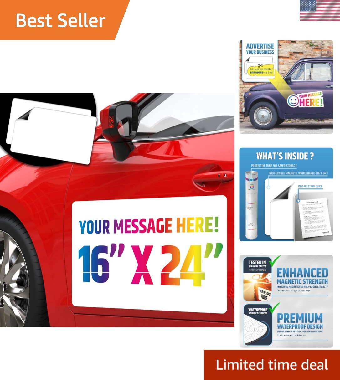 Magnetic Car Signs Blank – Will Never Fly Off Your Vehicle/Truck Door Upgrade…