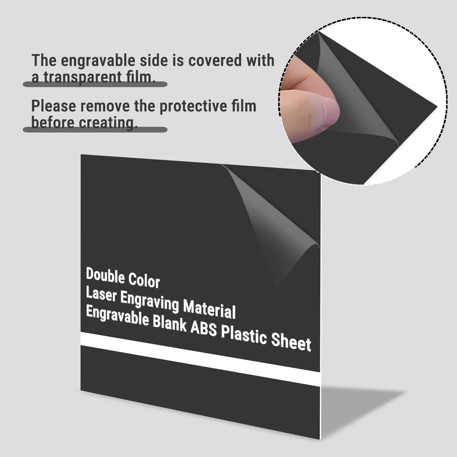 8 Pack Laser Engraving Double Color ABS Plastic Sheet 11.8 » x 11.8 » 1.3mm T…