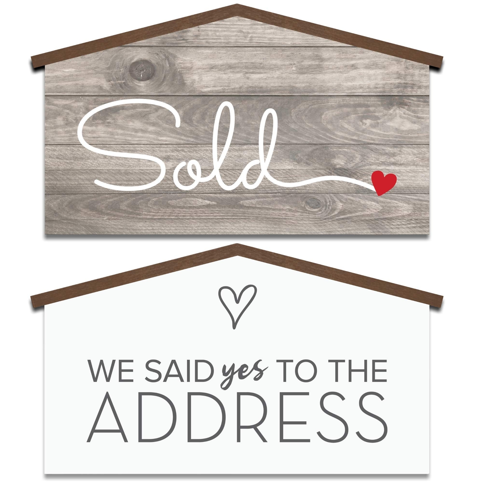 House Shaped Real Estate Prop Sign Large (24 inch) Large (24 inch)