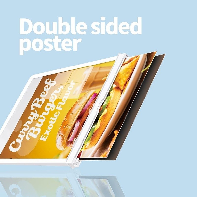 Double-Sided LED Tabletop Sign W/ Long-Lasting Illumination Bars Cafés Events US